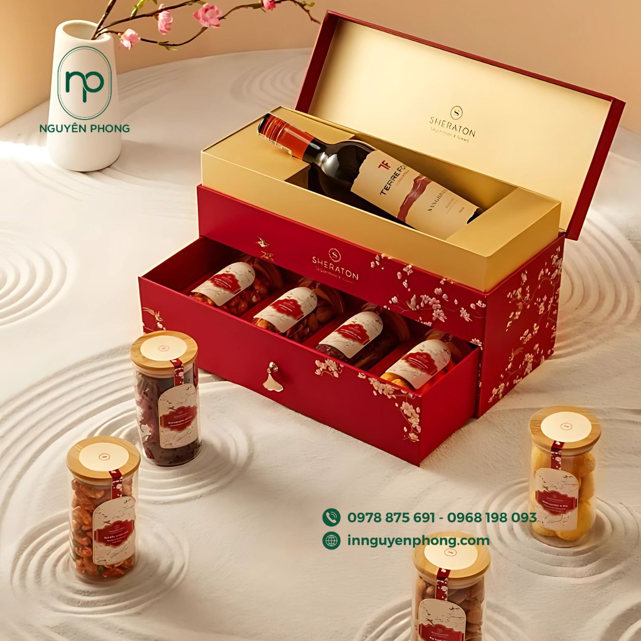 Mẫu hộp âm dương đựng rượu, sản phẩm nhập khẩu